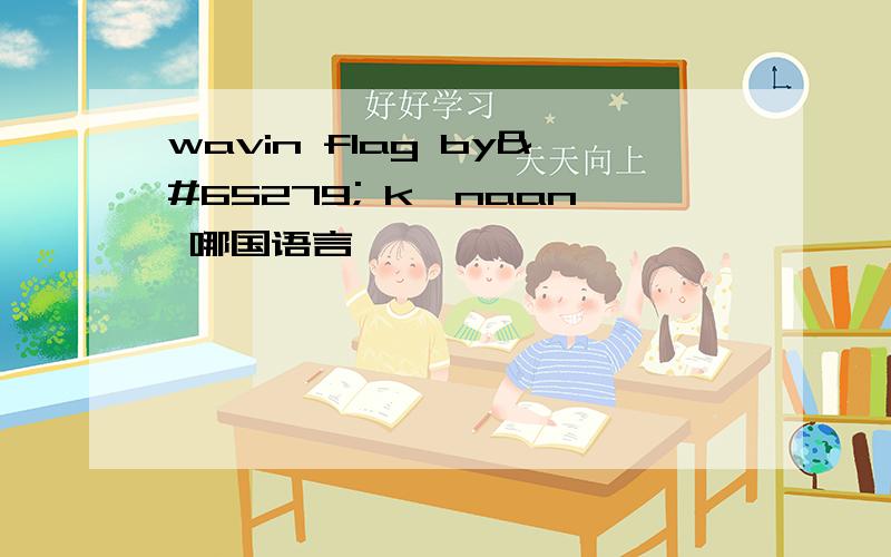 wavin flag by﻿ k'naan 哪国语言